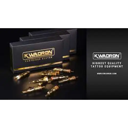 KWADRON CARTRIDGE - ROUND LINERS #12 LONG TAPER - BOX OF 20