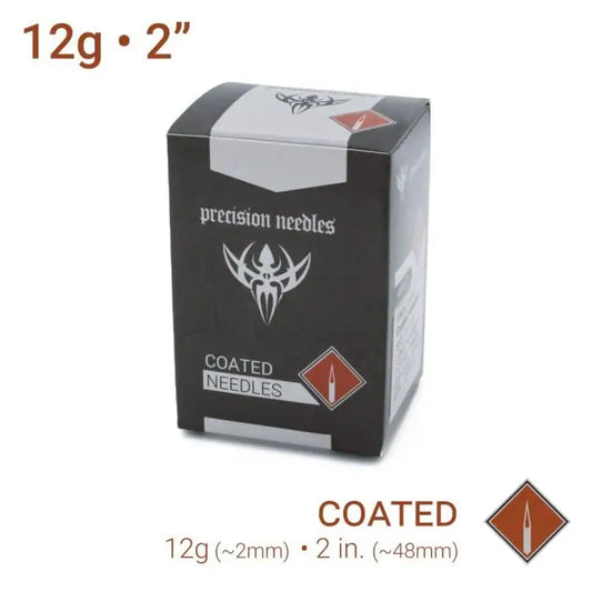 12g Sterilized 2 Coated Piercing Needles — Box of 100