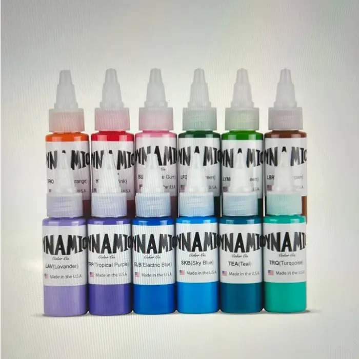 Dynamic Circa 2003 Tattoo Ink Color Set — 1 oz. Bottles