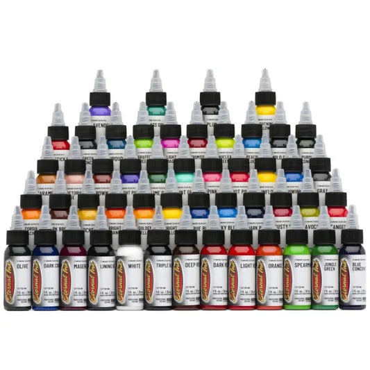 Full 50 Color Set - 1oz Bottles - Eternal Tattoo Ink -