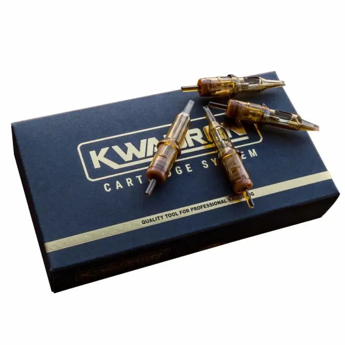 KWADRON CARTRIDGE - ROUND LINERS #12 LONG TAPER - BOX OF 20
