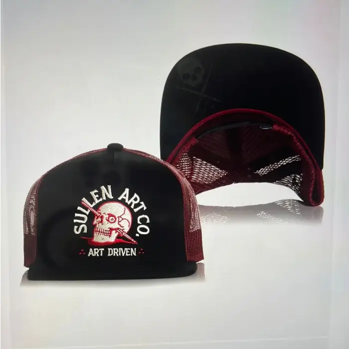 Run Through SnapBack Trucker Black/Cardinal