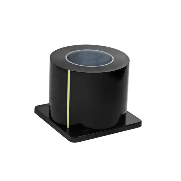 Saferly Black Medical Barrier Film in Dispenser Box — 4” x